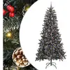 Arbre de Noël artificiel vert 240 cm PVC, plastique et acier