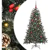 Arbre de Noël artificiel vert 150 cm PVC, plastique et acier