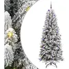 Arbre de Noël artificiel avec 300 LED avec support blanc 240 cm