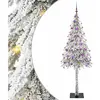 Sapin de Noël avec 300 LED Blanc 180 cm PE et acier