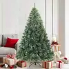 Sapin de Noël artificiel moderne pliant neige floquée blanc