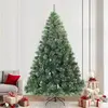 Sapin de Noël artificiel moderne pliant neige floquée blanc