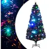 Arbre de Noël avec éclairage et support 180 cm fibre de verre
