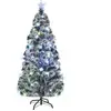 Arbre de Noël avec éclairage et support 180 cm fibre de verre