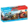 PLAYMOBIL 71875 Pick-up de police, moto & 2 personnages, Les policiers...