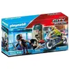 PLAYMOBIL 70572 Policier en moto et voleur, City Action, Les policiers...