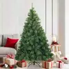 Arbre de Noël artificiel pliable Vert 180 cm PVC, acier