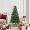 Arbre de Noël artificiel pliable avec support Vert 150 cm