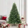 Arbre de Noël artificiel pliable avec support Vert 210 cm