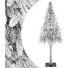Arbre de Noël artificiel blanc 76 x 76 x 180 cm