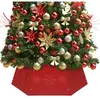 Jupe de sapin de Noël rouge Ø68x25 cm