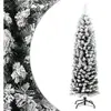 Arbre de Noël artificiel Svelte avec neige Vert 120 cm PVC
