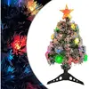 Arbre de Noël artificiel avec éclairage 64 cm fibre de verre