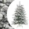 Sapin de Noël artificiel pliable enneigé 120 cm