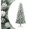 Sapin de Noël artificiel pliable enneigé 240 cm
