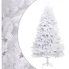 Arbre de Noël artificiel pliable avec support blanc 270 cm