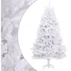 Arbre de Noël artificiel pliable avec support blanc 300 cm