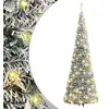 Sapin de Noël Pop-Up Artificiel enneigé 150 LED 180 cm