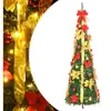 Sapin de Noël Pop-Up Artificiel 100 LED Vert 150 cm