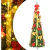 Sapin de Noël Pop-Up Artificiel 200 LED Vert 210 cm