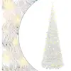 Sapin de Noël Pop-Up Artificiel 100 LED Blanc 150 cm