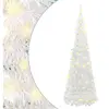 Sapin de Noël Pop-Up Artificiel 200 LEDs Blanc 210 cm