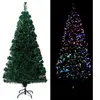 Arbre de Noël artificiel avec support Vert 150 cm fibre de verre