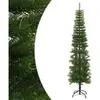 Sapin de Noël artificiel avec support Élancé 240 cm PE