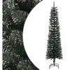 Arbre de Noël artificiel avec support Svelte Vert 180 cm PVC
