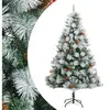 Arbre de Noël artificiel pliable avec cônes et baies 240 cm