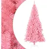 Arbre de Noël artificiel avec support Rose 210 cm PVC