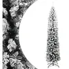 Arbre de Noël artificiel Svelte avec neige Vert 240 cm PVC
