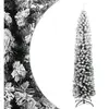 Arbre de Noël artificiel Svelte avec neige Vert 210 cm PVC