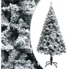 Arbre de Noël artificiel avec neige Vert 150 cm PVC