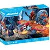PLAYMOBIL 71833 Super-héros et son drone contre un ninja, Super Heroes
