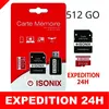 Carte Micro-SD 512 Go classe 10 au Formate SDXC/SDHC 4K