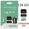 ZISONIX Carte Micro-SD 128 Go classe 10 4K SDXC smartphone tablette ca...