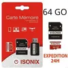 ZISONIX Carte Mémoire 64 Go Micro-sd 64 go SDXC + Lecture Carte 4K
