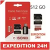 Carte Micro-SD 512 Go - ZISONIX - SDXC/SDHC - Classe 10 - Adaptateur i...