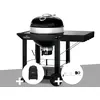 Barbecue à charbon kettle pro 57 cm sur chariot + housse de protection...