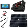 WELAN 25W 12V Monocristallin Kit Panneau Solaire avec Onduleur 2000W 2...