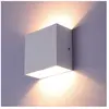 Stoex Applique Murale Carrée 6W - Blanc