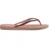 Havaianas Tongs Slim Glitter Femme - Pink, Pink 35/36