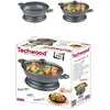 Techwood Wok électrique Noir 1500W Revêtement antiadhésif Contenance 3.6 L