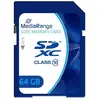 MediaRange - Carte mémoire flash - 64 Go - Class 10 - SDXC - bleu