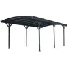 Westmann - Aluminium Toit arrondi Carport Bergen gris 505x300 cm