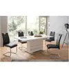 Inter Trade 1639 Table de salle à manger Extensible Bois Blanc 160 x 90 x 75 cm