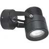 LCD Spot mural extérieur 5119, noir, Ø 7 cm, métal, IP54, GU10