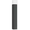 LCD Borne lumineuse Linus, graphite, hauteur 85 cm, aluminium, verre opale
