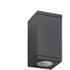 LCD Applique d'extérieur 5160, noir, aluminium, verre, 2 x GU10